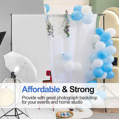 EMART Backdrop Stand 10x7.8ft Photo Studio Adjustable Background Stand Support - Image 6