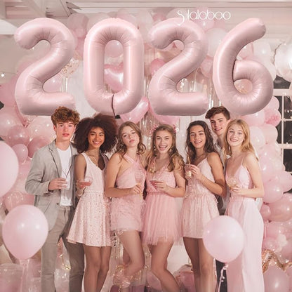 40 Inch Light Pink Number 24 Balloon 0-9 24th Foil Big Giant | Digital - Image 5