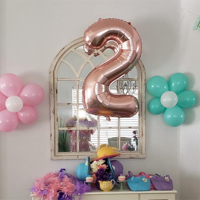 Rose Gold 21st Birthday Balloons - Image 6