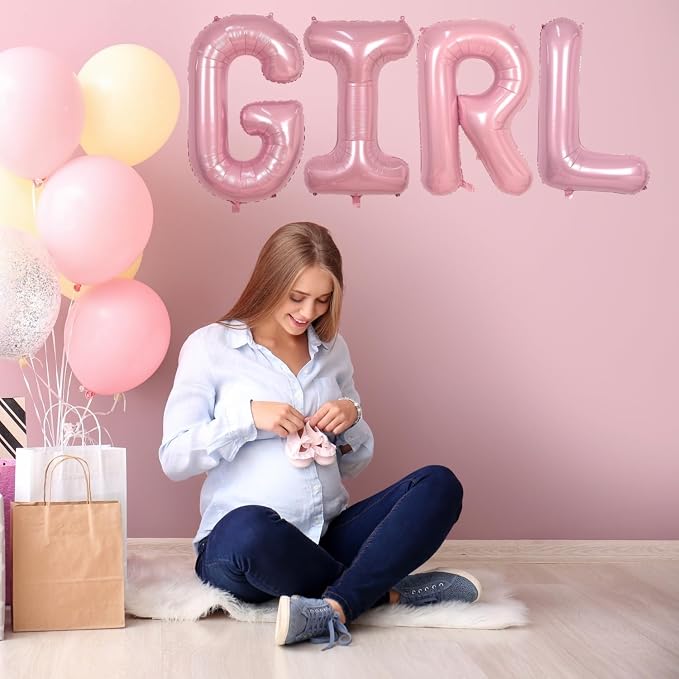Pink Letter P Balloons, P Balloon 40 Inch Foil Helium P Balloon Letter | Pink P - Image 6