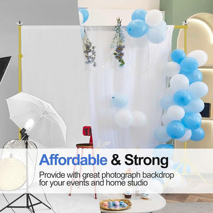 EMART Backdrop Stand 10x8.5ft Photo Studio Adjustable Background Stand Support - Image 6