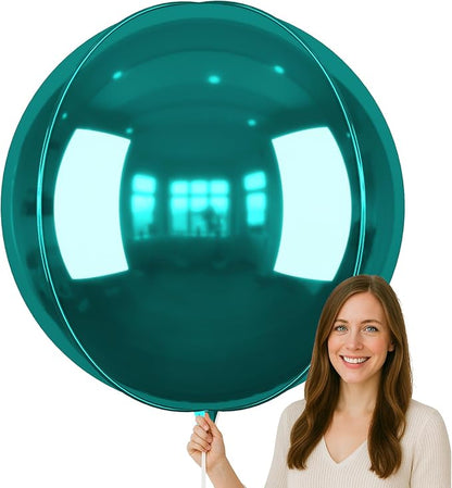 50 Inch Giant Dark Green Round Foil Balloons by vibzox