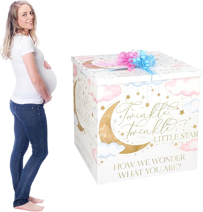 AmazingSpark 28in Giant Gender Reveal Gift Box by Unknown