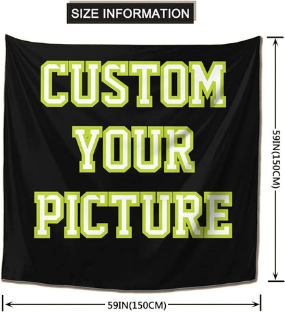 JINJUREN Custom Tapestry Upload Images Banners and Signs Customize - Image 2