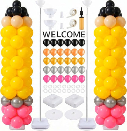 Gejoy 2 Sets Back to School Balloon Arch Kit Pencil Shape 6.5 ft Adjustable by Gejoy