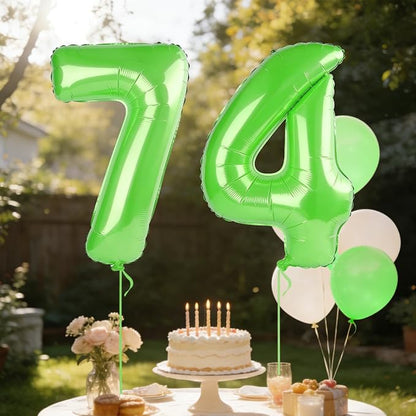 40 Inch Number 74 Balloons for 74th Birthday Party Decorations, 0-100 Fruit - Image 3