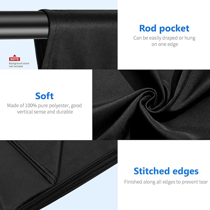 NEEWER 6x9 feet/1.8x2.8m Photo Studio 100% Pure Polyester Collapsible Backdrop - Image 6