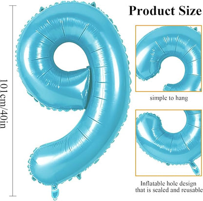 Number 59 Balloons for 59th Birthday Party Decorations, 0-100 Large No.59 - Image 2