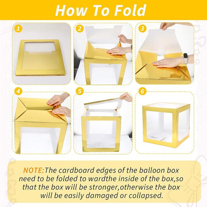 12 Pcs Transparent Balloon Boxes Clear Balloon Boxes - Image 7