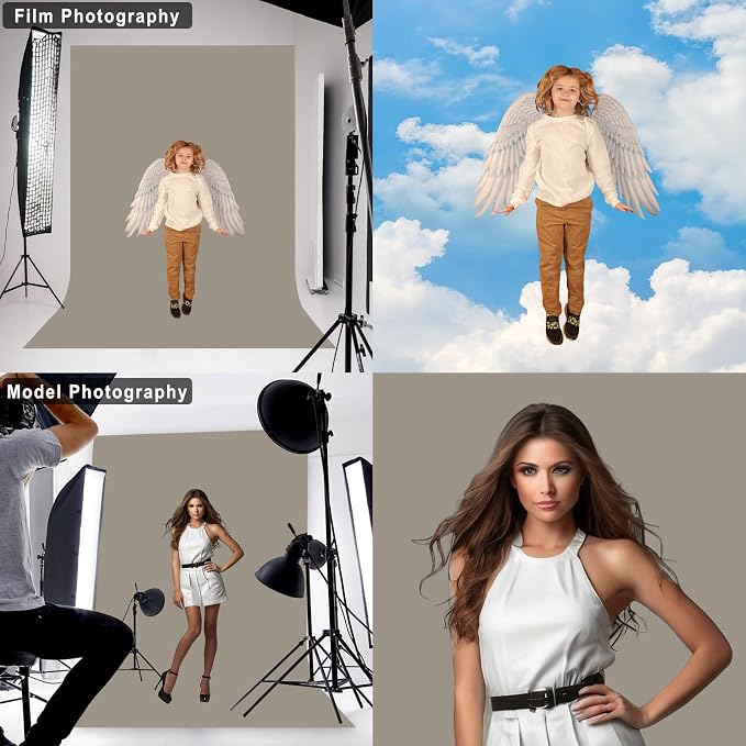 Grey Photography Backdrop for Photoshoot, 5x7 FT | Versatile Studio Photo - Image 3