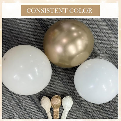 White Sand Champagne Gold Balloon Arch Kit - Image 3