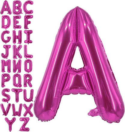 Lovoir 40 Inch Large Hot Pink Letter A Balloons Big Size Jumbo Mylar Foil by Lovoir