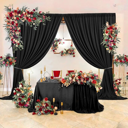 AK TRADING CO. 10 feet x 10 feet IFR Polyester Backdrop Drapes Curtains Panels - Image 8