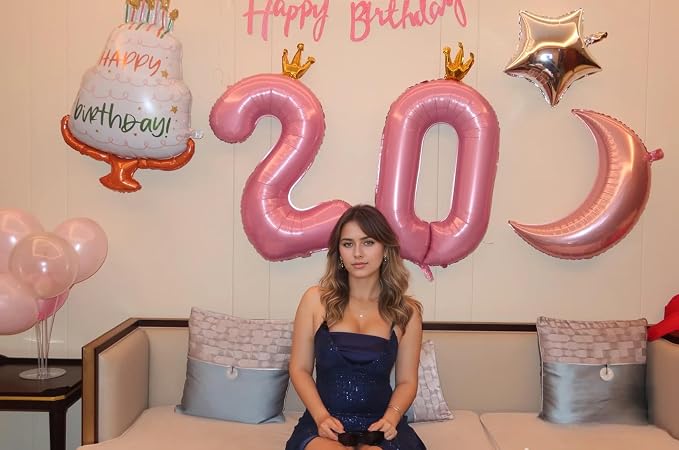40 inch Pink Number 8 Balloon - Image 7
