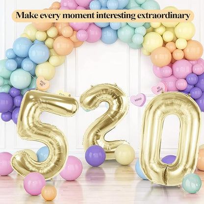 Number 68 Balloons for 68th Birthday Party Decorations, 40 Inch 0-100 - Image 6