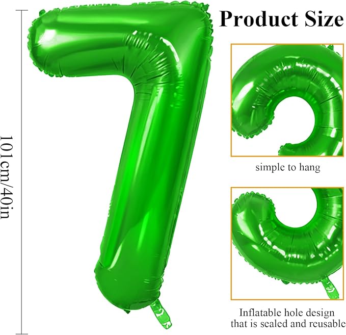 Number 17 Balloons for 17th Birthday Party Decorations, 0-100 Large No.17 - Image 2