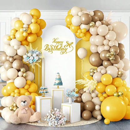 Orange Brown Nude Balloon Arch Kits, Neutral Baby Shower Gender Reveal Birthday - Image 3