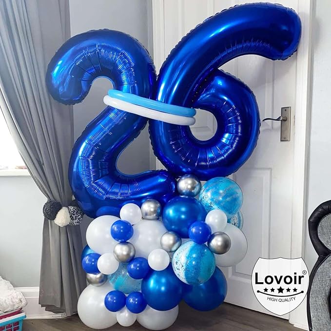 Navy Blue 23 Number Balloons, 40 Inch Giant Number 23 Balloons Foil Mylar - Image 3