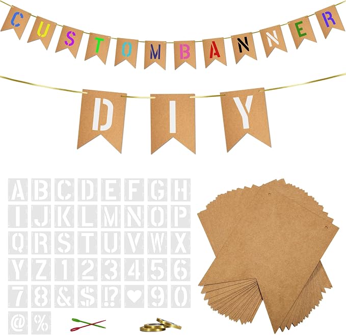 40 PCS DIY Custom Banner Set by Unknown