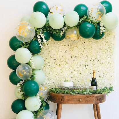 Voircoloria 105pcs Dark Green Hunter Green Balloons, 12inch | - Image 8