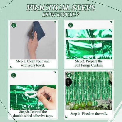DECOCKRAT 2 Pack Foil Fringe Backdrop - Image 2