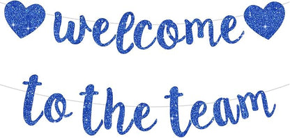 BEISHIDA Welcome to The Team Banner, NO DIY, Office Party Decorations by Beishida