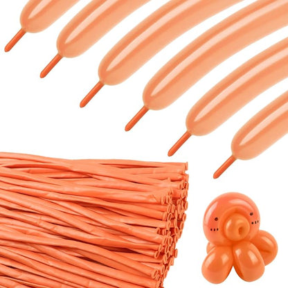 Party Balloons - Peach 260 Long Balloons by KEXINGTUO