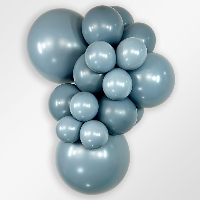 Sempertex Pastel Dusk Blue Balloons, 11 Inch, vibrant color, - Image 2
