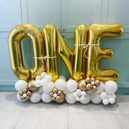 40 Inch Gold Alphabet Balloons, Large Mylar Self-Inflating Custom Letter Q Decor - Image 3