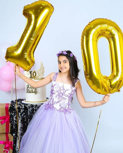 Gold 10 Balloon - Image 2
