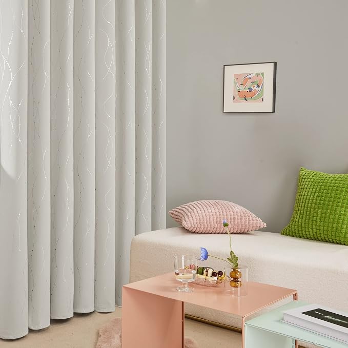 Deconovo Living Room Curtains 36 Inches Long, Thermal Insulated, Room Darkening - Image 5