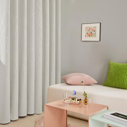 Deconovo Living Room Curtains 54 Inches Long, Thermal Insulated, Room Darkening - Image 5