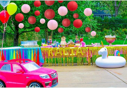 BEISHIDA Red Pink Paper Lanterns 10Pcs 4/6/8/10/12 Inch Round Chinese Lamp | - Image 5