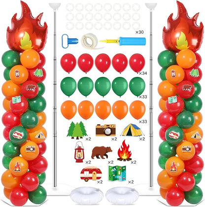 2 Sets Vbs Camping Balloon Column Stand Kit by Naozinebi