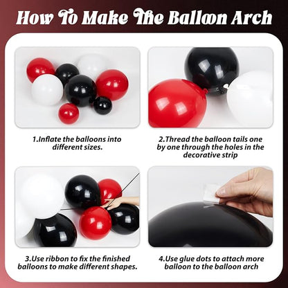 Red and Black Birthday Party Decorations - Image 3