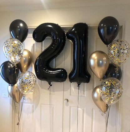 40 Inch Black 13 Number Balloons Giant Jumbo Huge 13 or 31 Foil Mylar Helium - Image 7