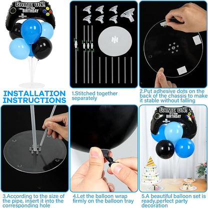 Video Game Birthday Party Balloons Stand Kit 2 Sets - Image 3