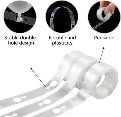 Olen Balloon Arch Strip Kit, 50 ft Tape, 300 Glue Dots - Image 3