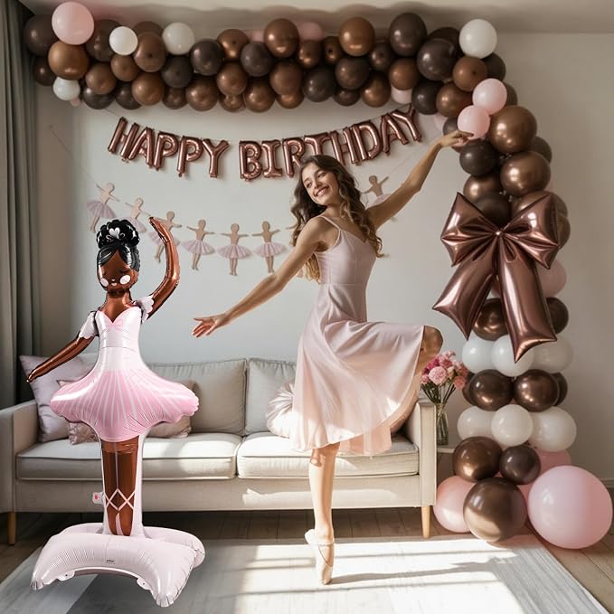 49" Large Ballerina Balloons for Party Decorations, Giant Self Standing - Image 4