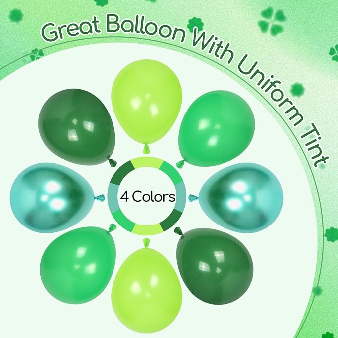 60pcs Green Balloons 12inch - Image 4