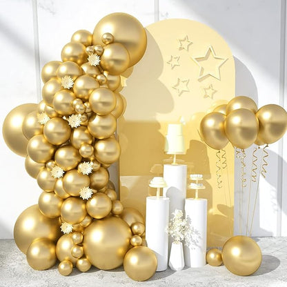 EMART Gold Balloons 12 Inch 60pcs, Latex Balloons - Image 2