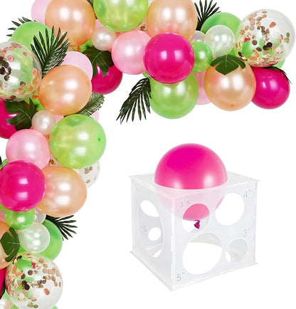 Auihiay 12 Holes Balloon Sizer Cube Box, Collapsible Plastic Balloon Sizer | - Image 7
