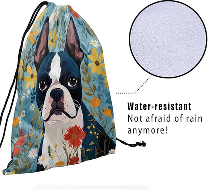 Giwawa Boston Terrier Drawstring Grip Bag - Image 4