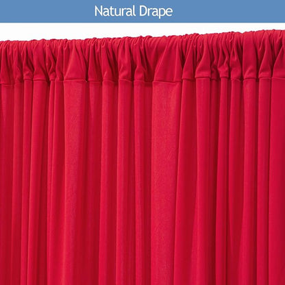 10x10ft Wrinkle Free Red Backdrop Curtain - Image 3