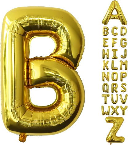 Letter Balloons Gold Party Balloon by United-UnicornsParty