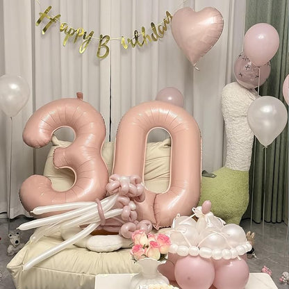 40 Inch Pink Number 4 Foil Balloon - Image 9