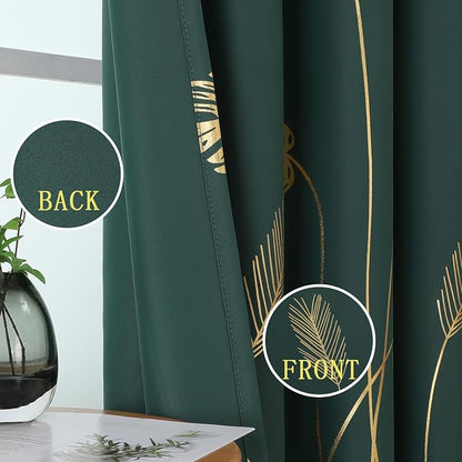 Green Blackout Curtains 102 Inches Long - Image 3