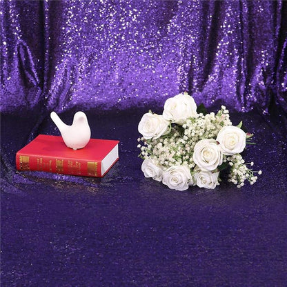 Eternal Beauty Purple 3mm Sequin Backdrop 10x10 Ft - Image 8