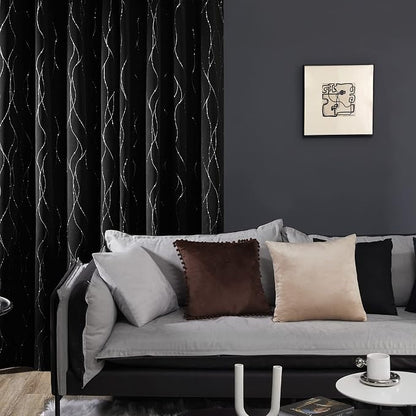 Deconovo Living Room Curtains 45 Inches Long, Thermal Insulated, Room Darkening - Image 7
