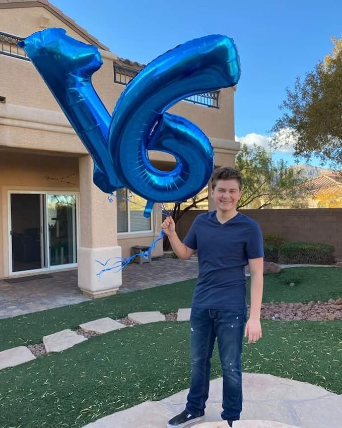 Navy Blue 16 Balloon - Image 4